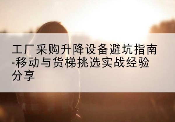 泽普移动式升降机怎么选-工厂采购升降设备避坑指南-移动与货梯挑选实战经验分享